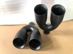 black powder exhaust tips in edmonton auto repair shop, sherwood park